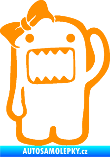 Samolepka Domo 011 levá girl oranžová