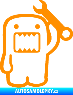 Samolepka Domo 022 pravá mechanik oranžová