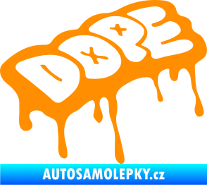 Samolepka Dope oranžová