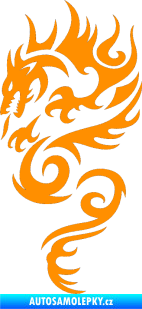Samolepka Dragon 010 levá oranžová