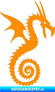 Samolepka Dragon 020 pravá oranžová