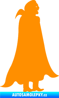 Samolepka Drákula 001 pravá upír oranžová
