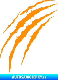 Samolepka Drápanec 003 levá oranžová