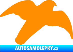 Samolepka Dravec na sklo 003 pravá oranžová