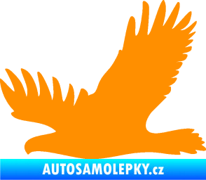 Samolepka Dravec na sklo 004 levá oranžová