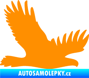 Samolepka Dravec na sklo 004 pravá oranžová