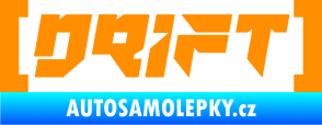Samolepka Drift 006 nápis oranžová