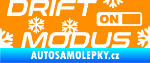 Samolepka Drit mód sníh oranžová