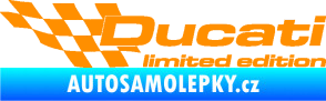 Samolepka Ducati limited edition levá oranžová