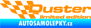 Samolepka Duster limited edition levá oranžová