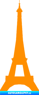 Samolepka Eifelova věž 001 oranžová