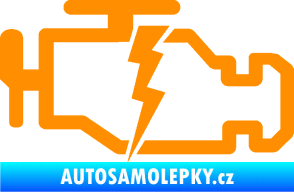 Samolepka Engine fail 002 motor oranžová
