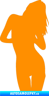Samolepka Erotická žena 001 pravá oranžová