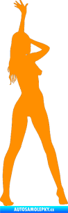 Samolepka Erotická žena 021 pravá oranžová