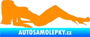 Samolepka Erotická žena 046 pravá oranžová