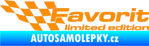 Samolepka Favorit limited edition levá oranžová