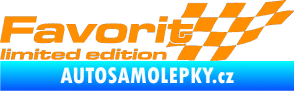 Samolepka Favorit limited edition pravá oranžová
