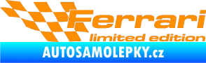 Samolepka Ferrari limited edition levá oranžová