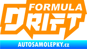 Samolepka Formula drift nápis oranžová
