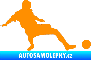 Samolepka Fotbalista 005 pravá oranžová