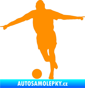 Samolepka Fotbalista 015 levá oranžová
