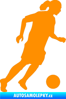 Samolepka Fotbalista 018 pravá oranžová