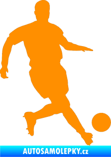 Samolepka Fotbalista 019 pravá oranžová