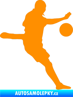 Samolepka Fotbalista 022 pravá oranžová