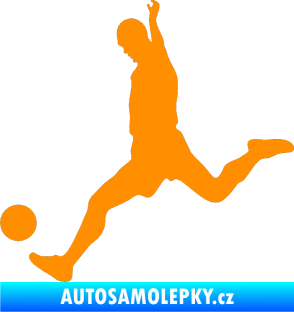 Samolepka Fotbalista 023 levá oranžová