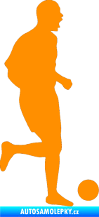 Samolepka Fotbalista 029 pravá oranžová