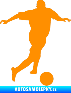 Samolepka Fotbalista 030 pravá oranžová