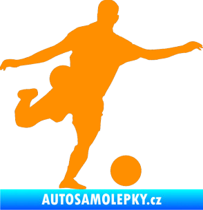 Samolepka Fotbalista 032 pravá oranžová