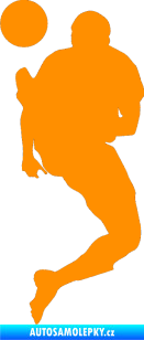 Samolepka Fotbalista 033 levá oranžová