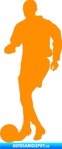 Samolepka Fotbalista 035 levá oranžová