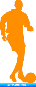 Samolepka Fotbalista 035 pravá oranžová