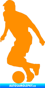 Samolepka Fotbalista 038 levá oranžová