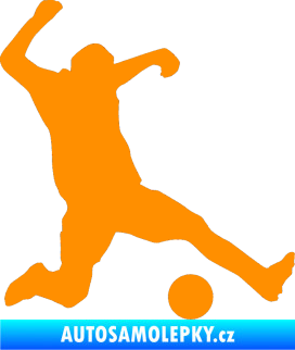 Samolepka Fotbalista 039 pravá oranžová