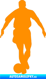 Samolepka Fotbalista 040 levá oranžová