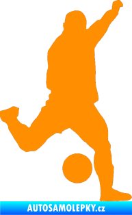 Samolepka Fotbalista 041 pravá oranžová