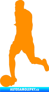 Samolepka Fotbalista 042 levá oranžová