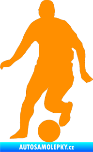 Samolepka Fotbalista 046 levá oranžová
