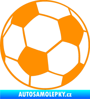 Samolepka Fotbalový míč 001 oranžová