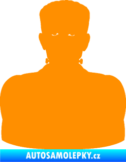 Samolepka Frankenstein  oranžová