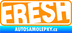 Samolepka Fresh 002  oranžová