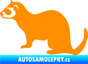 Samolepka Fretka 001 levá oranžová