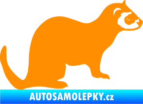Samolepka Fretka 001 pravá oranžová