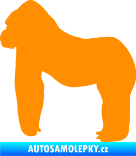 Samolepka Gorila 001 levá oranžová