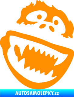 Samolepka Gorila 002 pravá oranžová