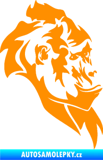 Samolepka Gorila 003 pravá oranžová