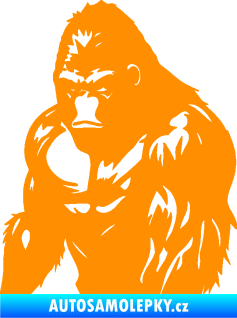Samolepka Gorila 004 levá oranžová